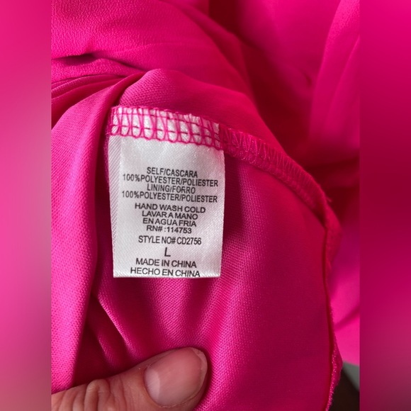 The Clothing Company Pink Beaded Neckline Long Sleeve Dress - Picture 3 of 9